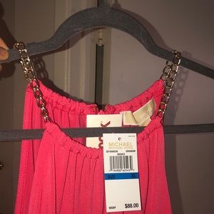 Michel kors hot pink blouse